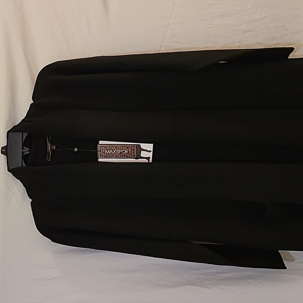 Max Sport Black Knit Long Cardigan Sweater - Picture 7 of 9